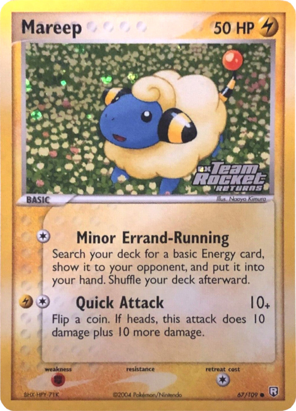 Mareep (67/109) (Stamped) [EX: Team Rocket Returns] | Chromatic Games