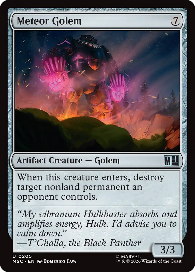 Meteor Golem (Surge Foil) [Marvel Super Heroes Commander] | Chromatic Games