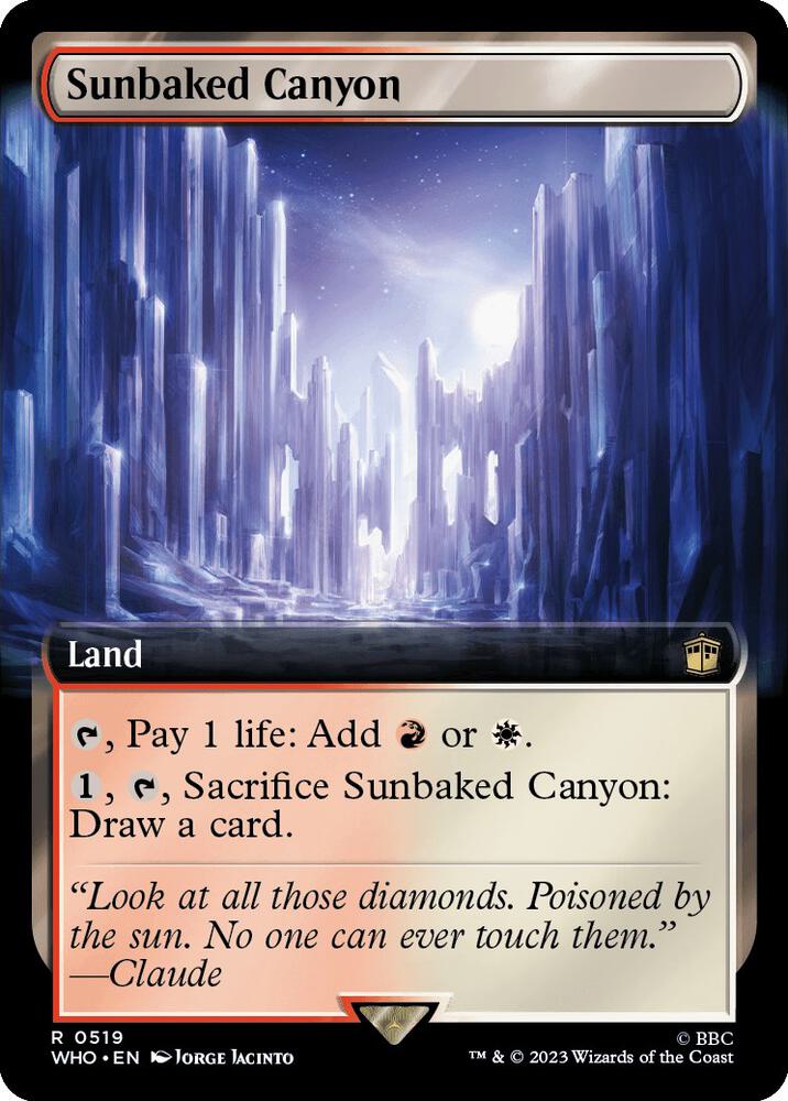 Sunbaked Canyon 519 (Universes Beyond: Doctor Who)  - Extended Art Foil | Chromatic Games