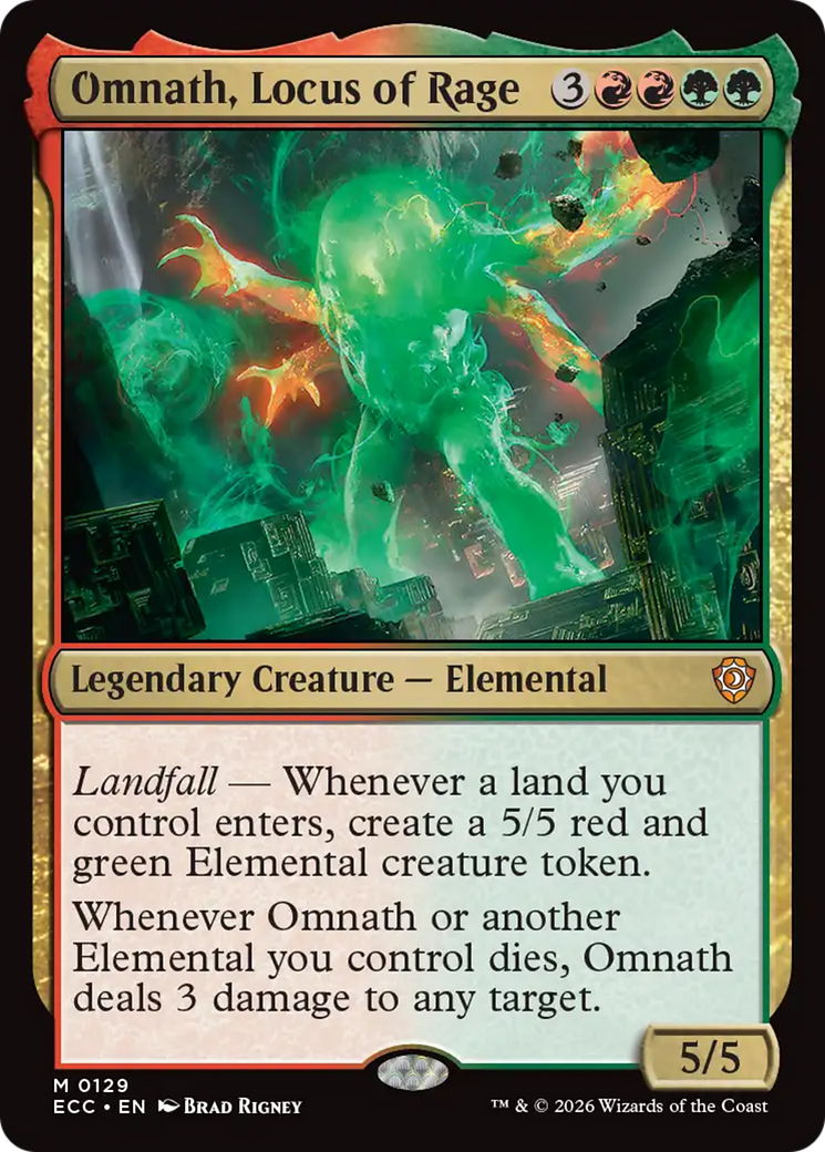 Omnath, Locus of Rage [Lorwyn Eclipsed Commander] | Chromatic Games