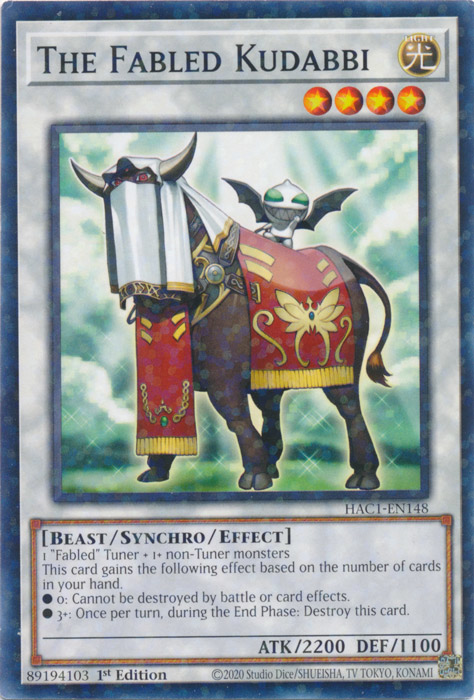 The Fabled Kudabbi (Duel Terminal) [HAC1-EN148] Common | Chromatic Games