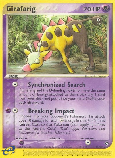 Girafarig (16/97) [EX: Dragon] | Chromatic Games