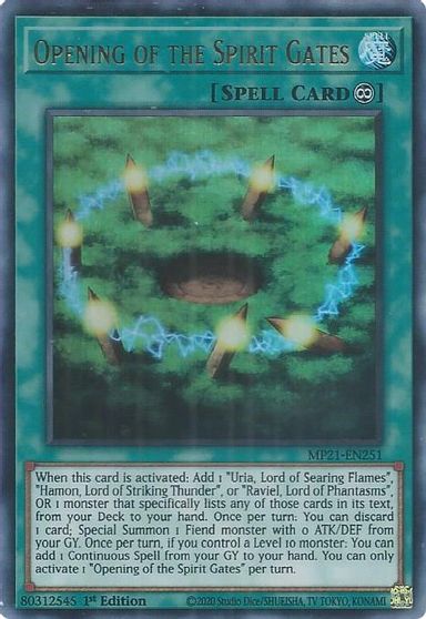 Opening of the Spirit Gates [MP21-EN251] Ultra Rare | Chromatic Games