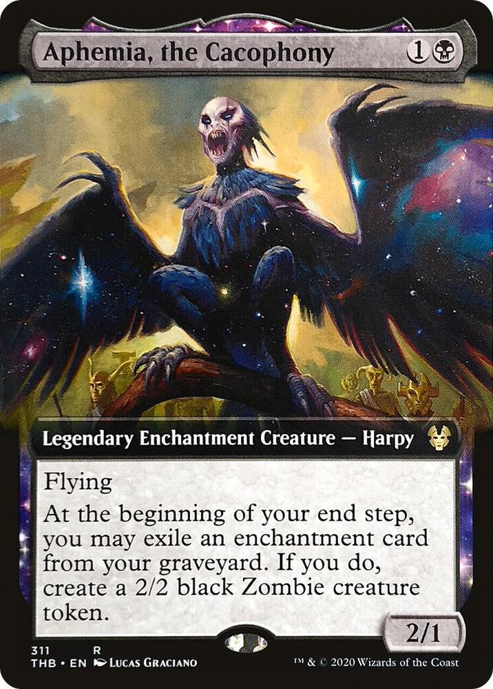 Aphemia, the Cacophony 311/254 (Theros Beyond Death)  - Extended Art | Chromatic Games