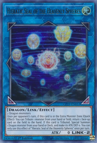 Hieratic Seal of the Heavenly Spheres [GFTP-EN053] Ultra Rare | Chromatic Games