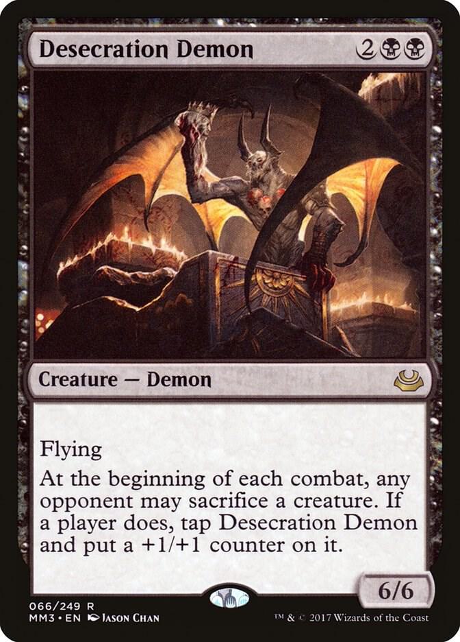 Desecration Demon 66/249 (Modern Masters 2017)  | Chromatic Games