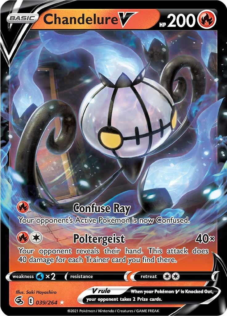 Chandelure V (039/264) [Sword & Shield: Fusion Strike] | Chromatic Games