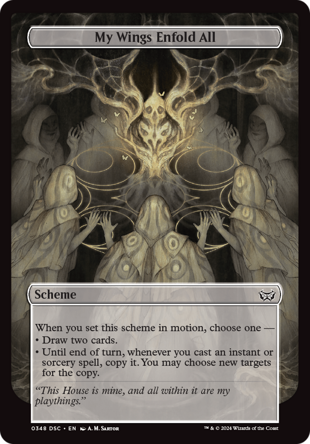 My Wings Enfold All (Full Art) [Duskmourn: Archenemy] | Chromatic Games