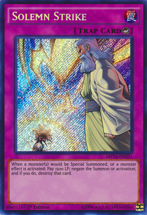 Solemn Strike [MP16-EN231] Secret Rare | Chromatic Games