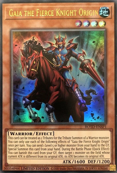 Gaia the Fierce Knight Origin [ROTD-ENSP1] Ultra Rare | Chromatic Games