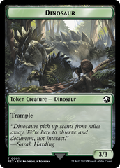 Fungus Dinosaur // Dinosaur (0001) Double-Sided Token [The Lost Caverns of Ixalan Tokens] | Chromatic Games