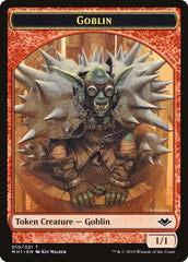 Goblin (010) // Golem (018) Double-Sided Token [Modern Horizons Tokens] | Chromatic Games