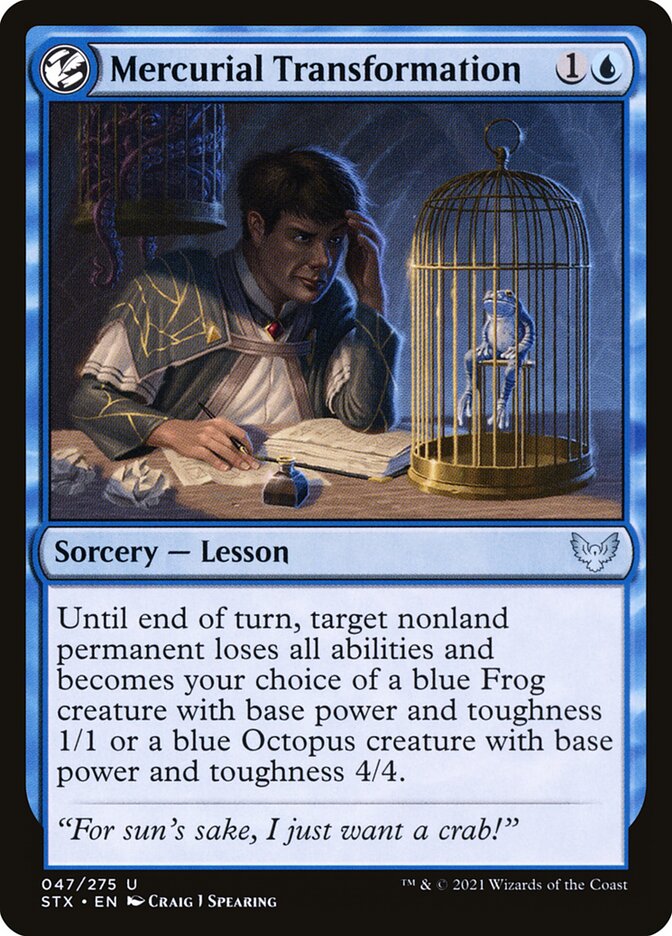 Mercurial Transformation 47 (Strixhaven: School of Mages)  - Foil | Chromatic Games