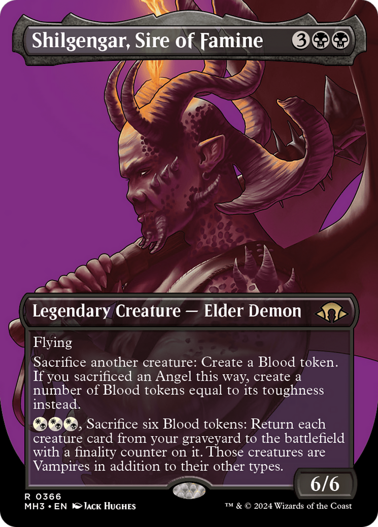 Shilgengar, Sire of Famine (Borderless) [Modern Horizons 3] | Chromatic Games