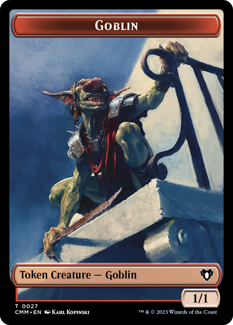 Goblin Token [Commander Masters Tokens] | Chromatic Games