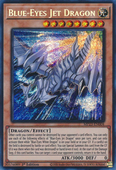 Blue-Eyes Jet Dragon [MP23-EN004] Prismatic Secret Rare | Chromatic Games