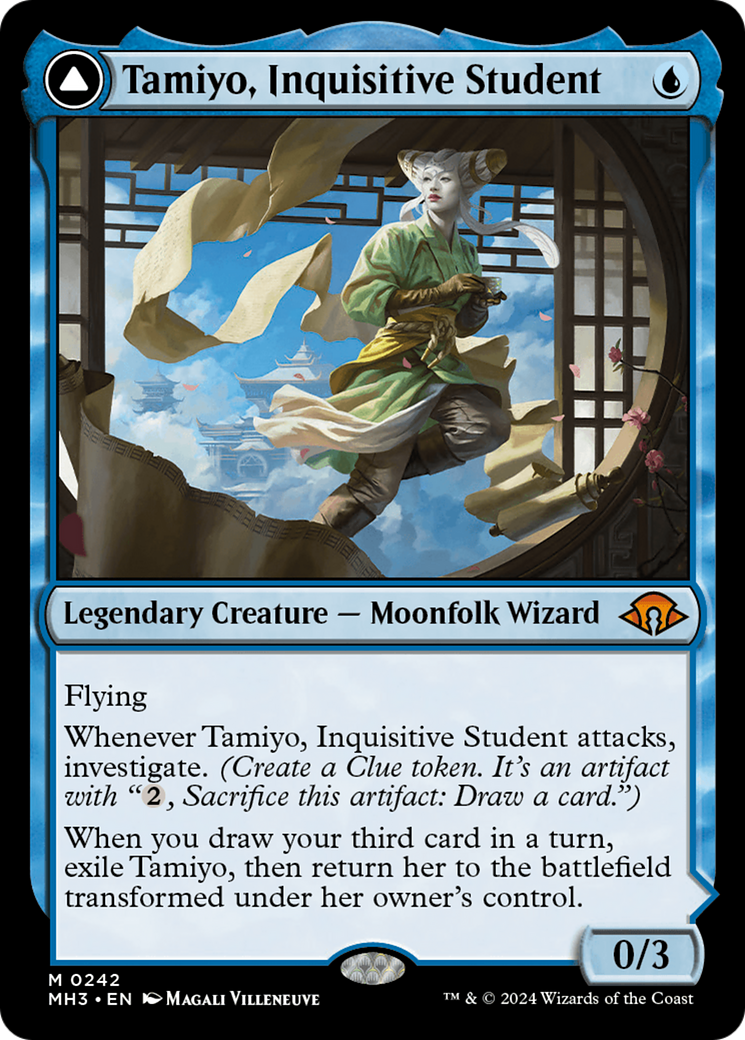 Tamiyo, Inquisitive Student // Tamiyo, Seasoned Scholar [Modern Horizons 3] | Chromatic Games