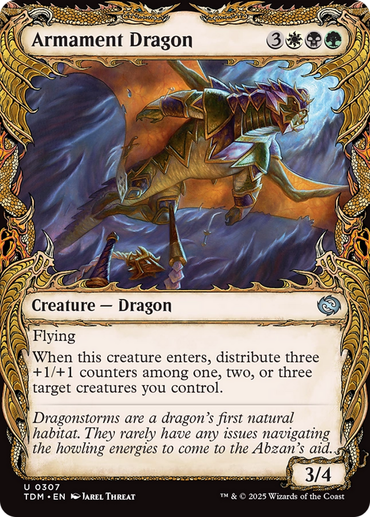 Armament Dragon (Showcase) [Tarkir: Dragonstorm] | Chromatic Games