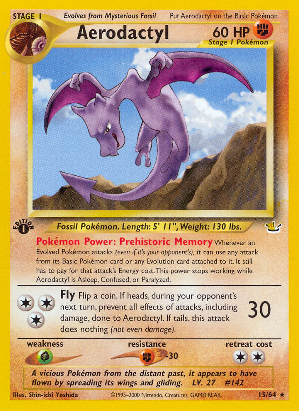 Aerodactyl (15/64) [Neo Revelation 1st Edition] | Chromatic Games