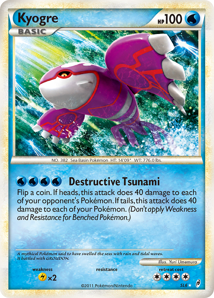 Kyogre (SL6) [HeartGold & SoulSilver: Call of Legends] | Chromatic Games