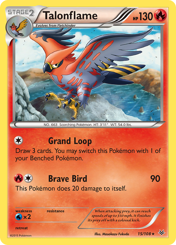 Talonflame (15/108) [XY: Roaring Skies] | Chromatic Games