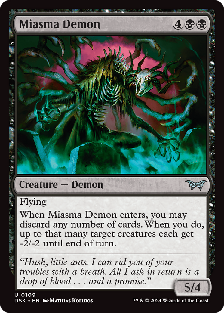 Miasma Demon [Duskmourn: House of Horror] | Chromatic Games