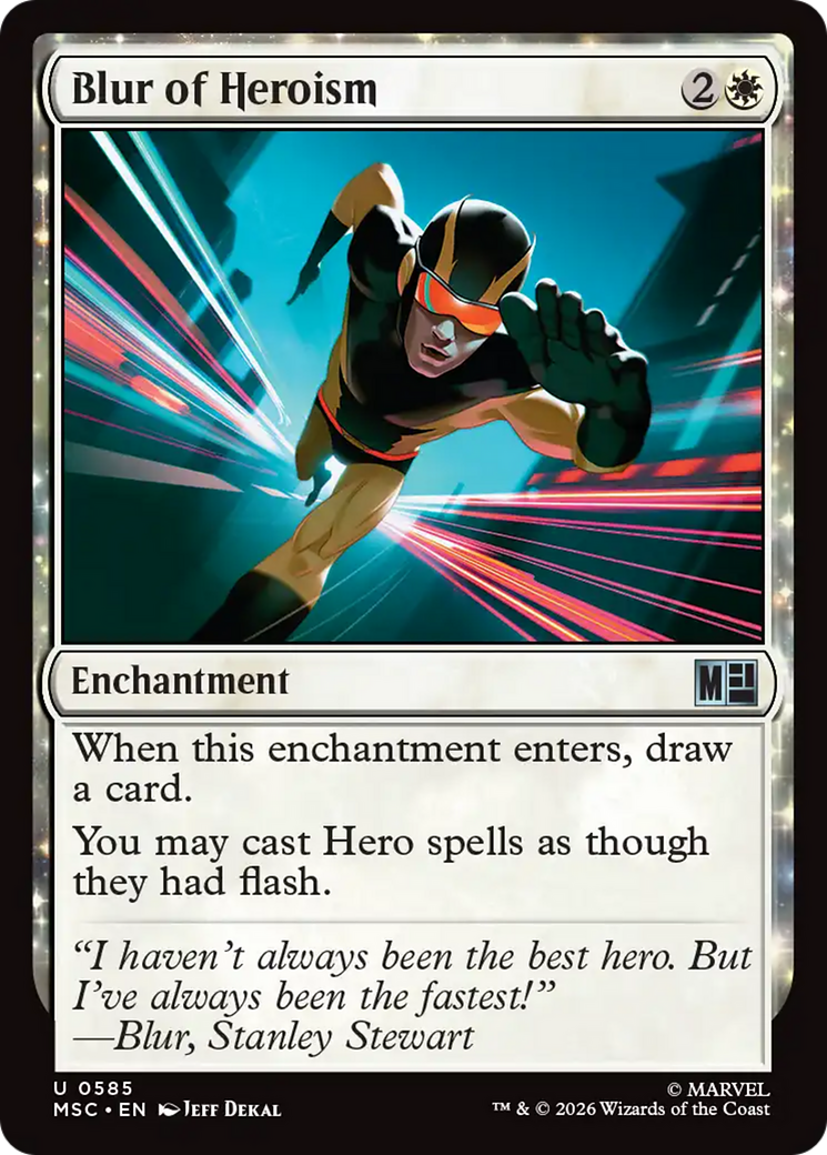 Blur of Heroism [Marvel Super Heroes Commander] | Chromatic Games
