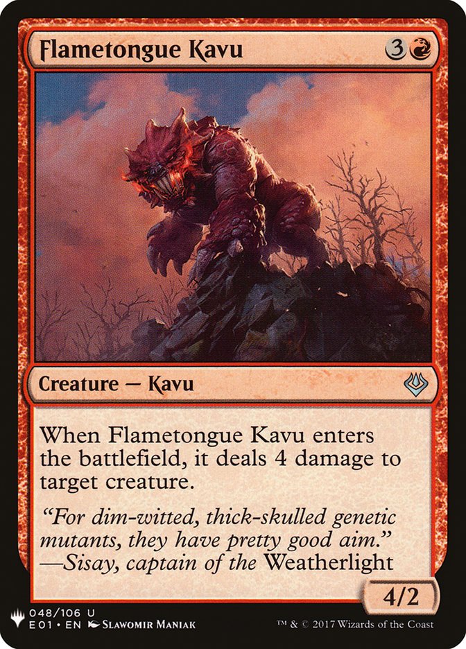 Flametongue Kavu [Mystery Booster] | Chromatic Games