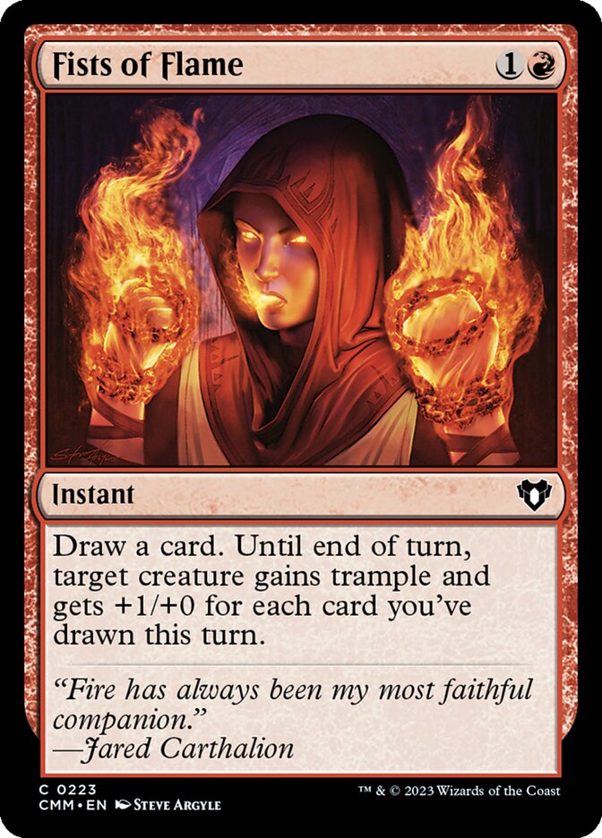 Fists of Flame 223 (Commander Masters)  | Chromatic Games