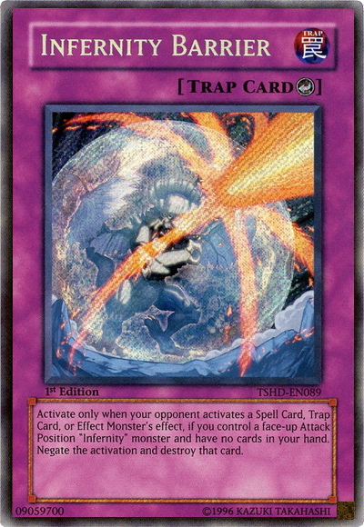 Infernity Barrier [TSHD-EN089] Secret Rare | Chromatic Games
