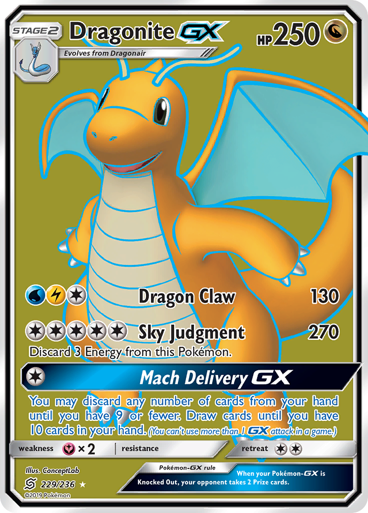 Dragonite GX (229/236) [Sun & Moon: Unified Minds] | Chromatic Games