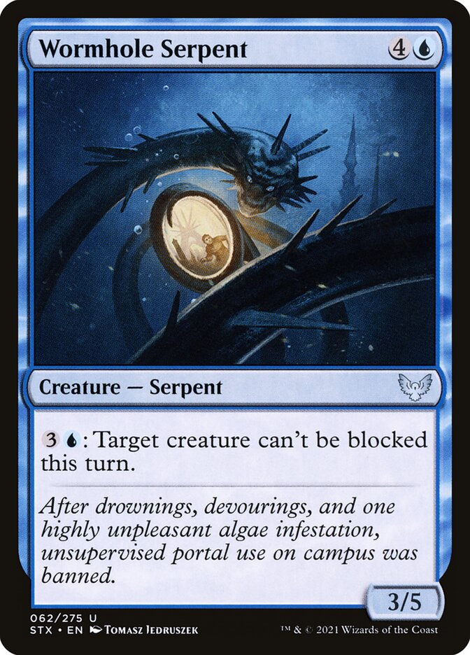 Wormhole Serpent 62 (Strixhaven: School of Mages)  - Foil | Chromatic Games