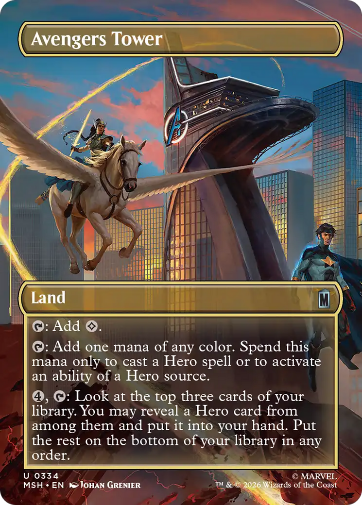 Avengers Tower (Borderless) [Marvel Super Heroes] | Chromatic Games