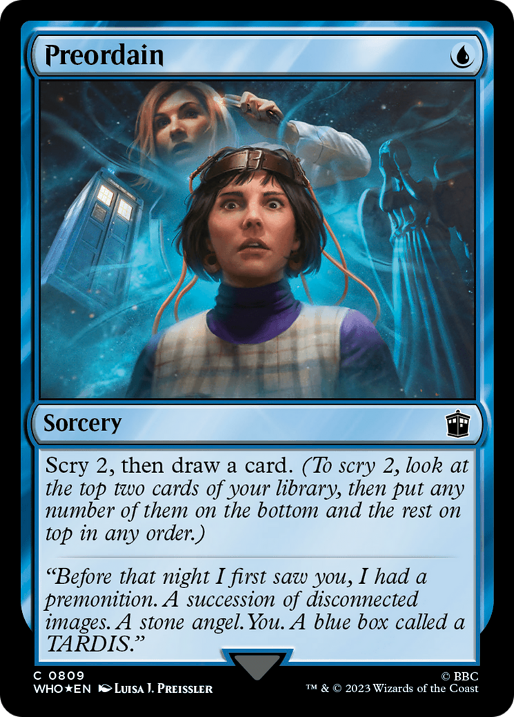Preordain (Surge Foil) [Doctor Who] | Chromatic Games