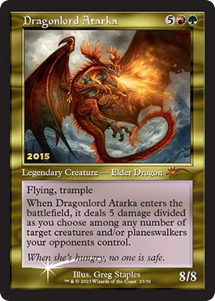 Dragonlord Atarka 23/30 (30th Anniversary Promos)  - Foil | Chromatic Games