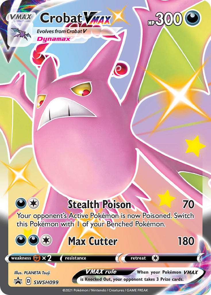 Crobat VMAX (SWSH099) (Jumbo Card) [Sword & Shield: Black Star Promos] | Chromatic Games