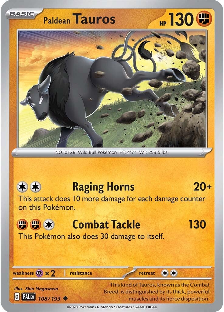 Paldean Tauros (108/193) [Scarlet & Violet: Paldea Evolved] | Chromatic Games