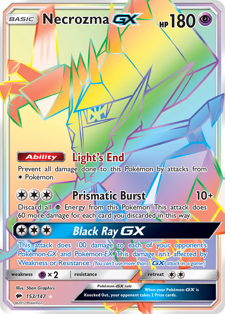 Necrozma GX (153/147) [Sun & Moon: Burning Shadows] | Chromatic Games