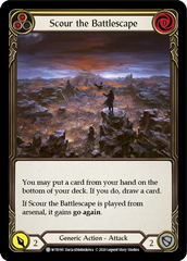 Scour the Battlescape (Yellow) [U-WTR195] (Welcome to Rathe Unlimited)  Unlimited Rainbow Foil | Chromatic Games