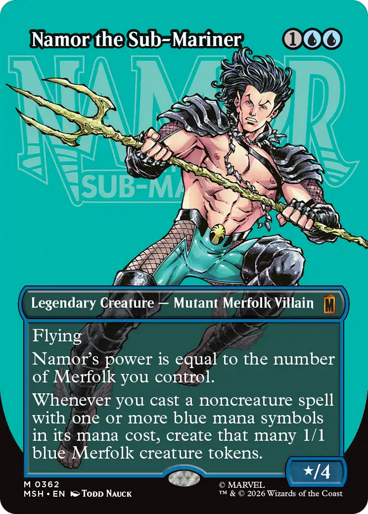 Namor the Sub-Mariner (Borderless) [Marvel Super Heroes] | Chromatic Games