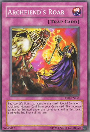 Archfiend's Roar [DR1-EN261] Common | Chromatic Games