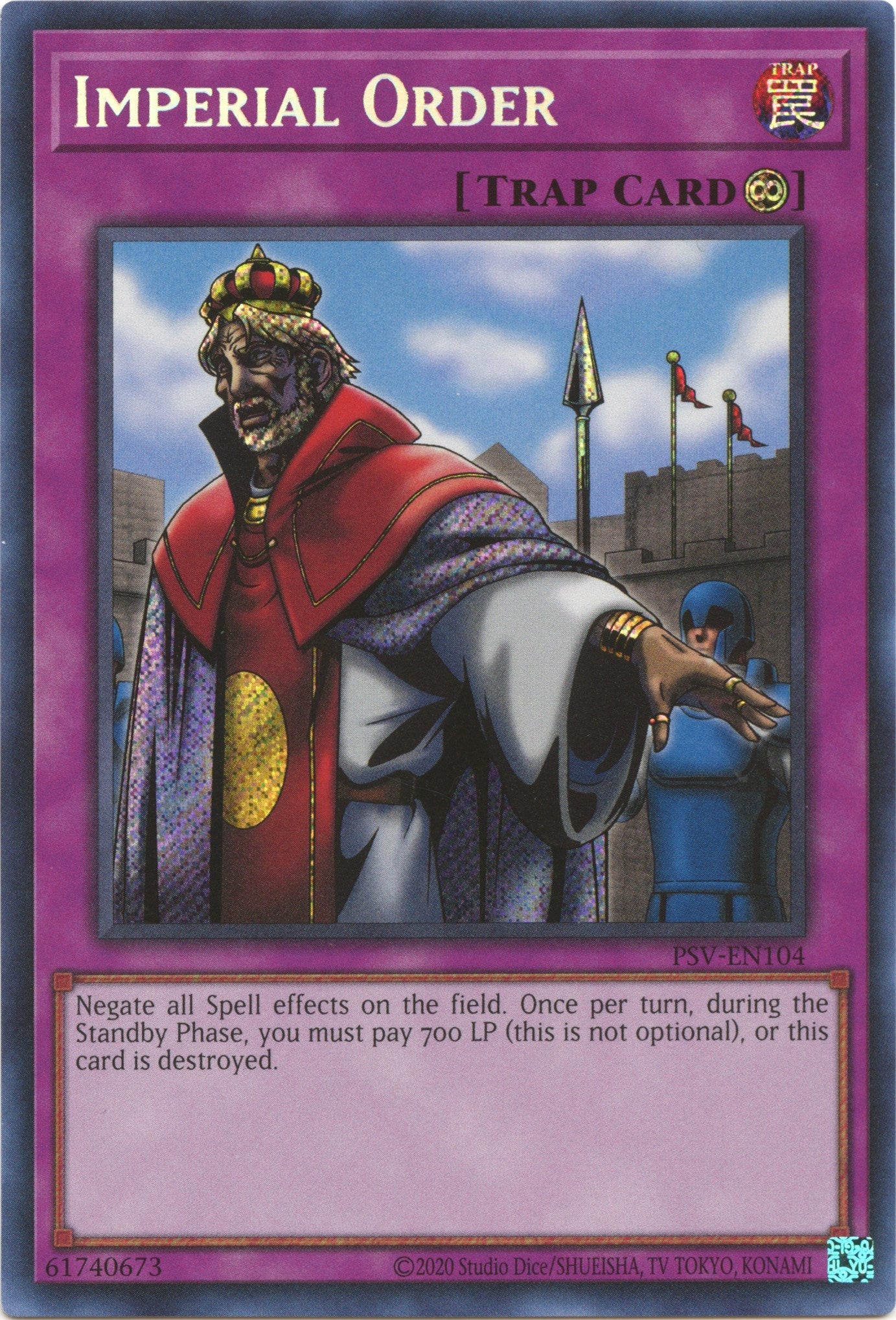 Imperial Order (25th Anniversary) [PSV-EN104] Secret Rare | Chromatic Games