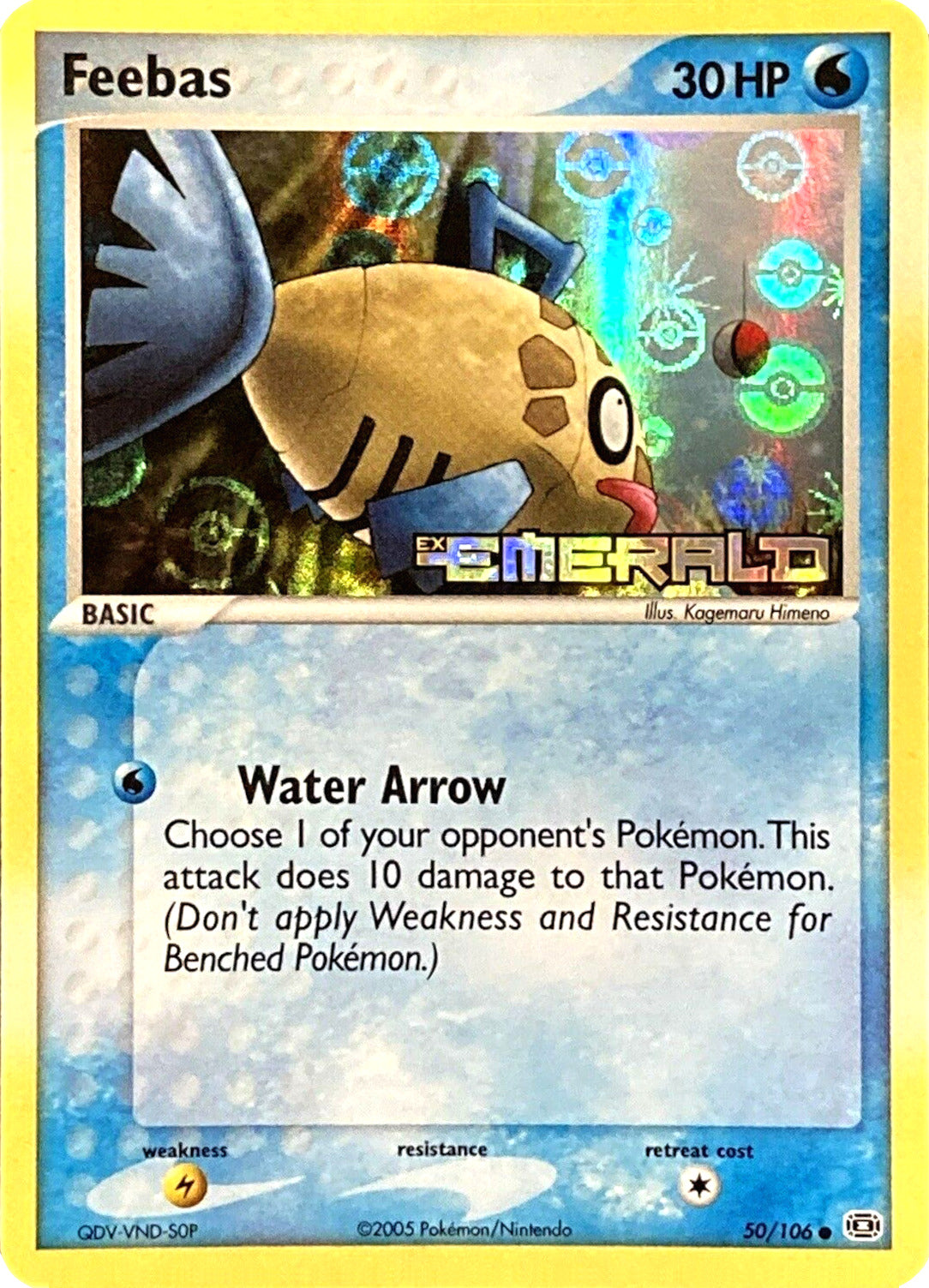 Feebas (50/106) (Stamped) [EX: Emerald] | Chromatic Games