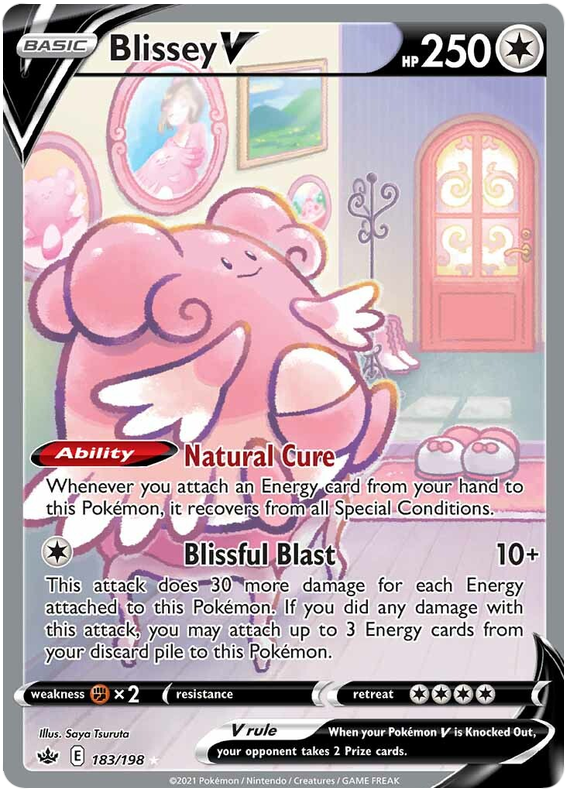 Blissey V (183/198) [Sword & Shield: Chilling Reign] | Chromatic Games