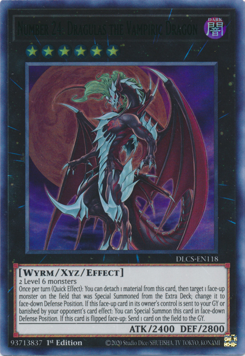 Number 24: Dragulas the Vampiric Dragon (Green) [DLCS-EN118] Ultra Rare | Chromatic Games