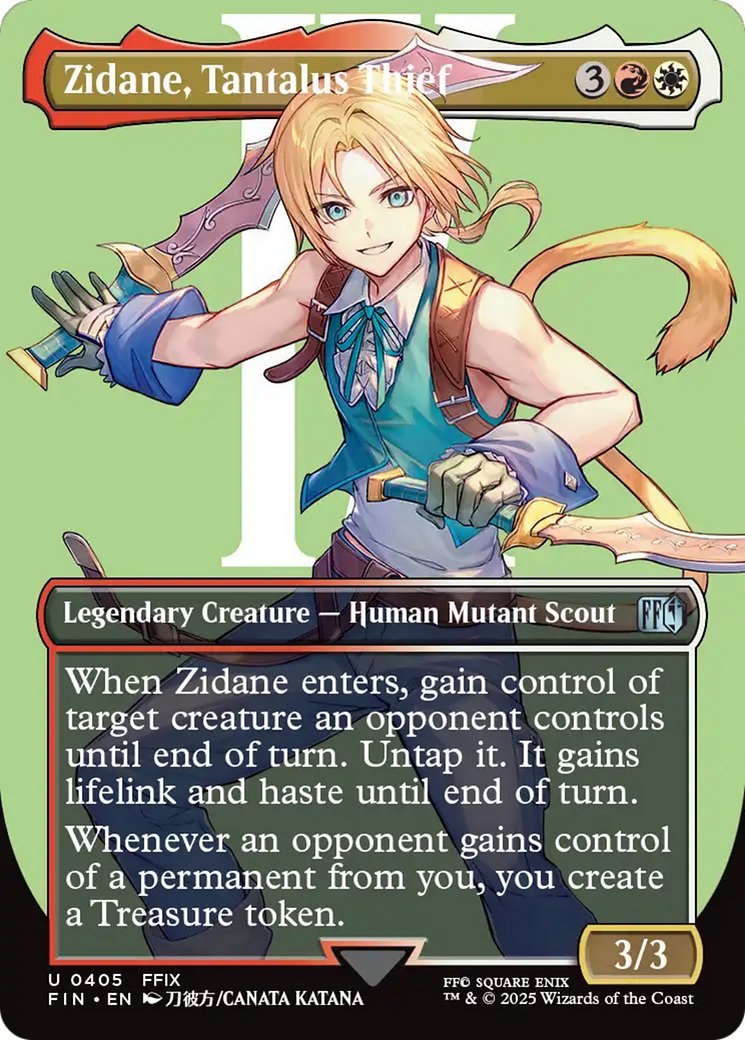 Zidane, Tantalus Thief (Borderless) [FINAL FANTASY] | Chromatic Games