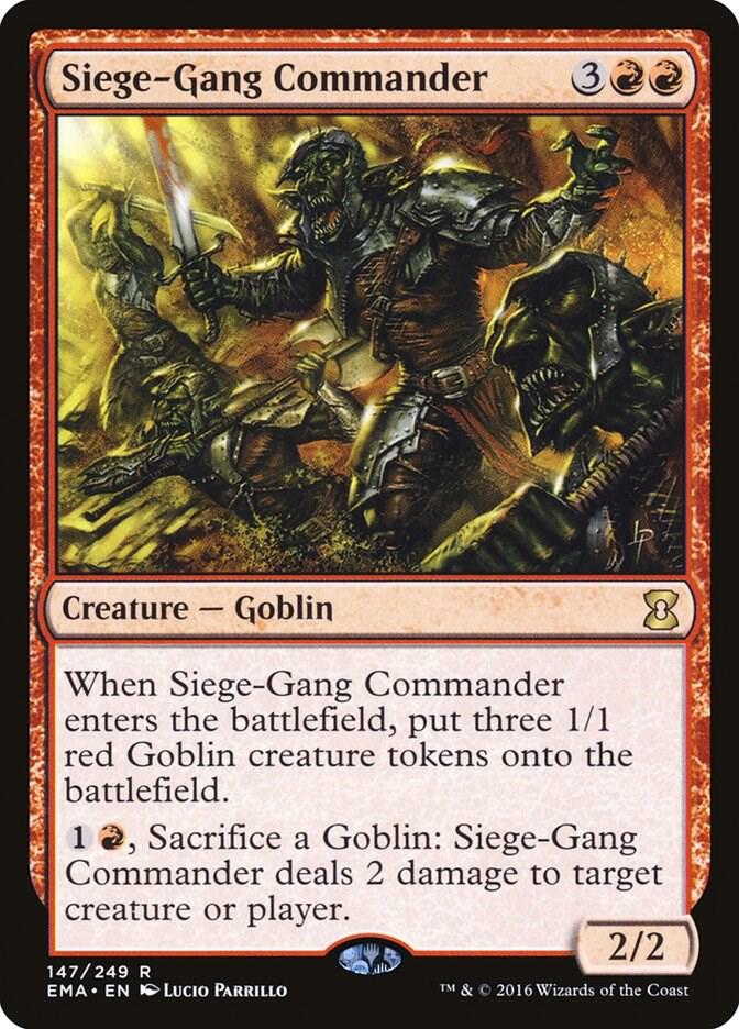 Siege-Gang Commander 147/249 (Eternal Masters)  - Foil | Chromatic Games