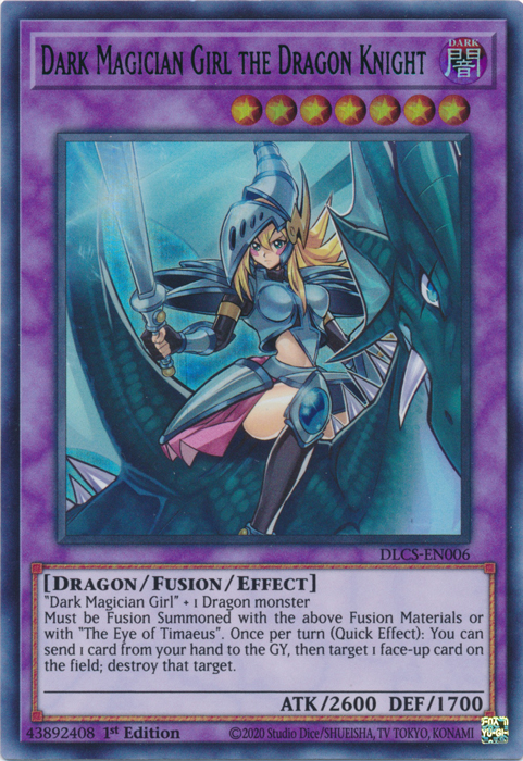 Dark Magician Girl the Dragon Knight (Blue) [DLCS-EN006] Ultra Rare | Chromatic Games