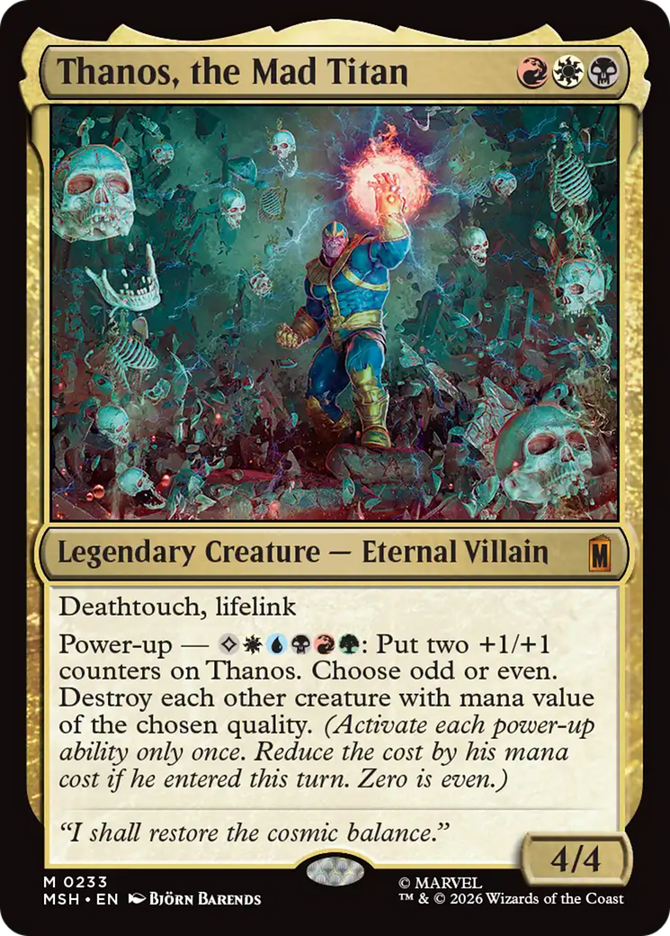 Thanos, the Mad Titan [Marvel Super Heroes] | Chromatic Games