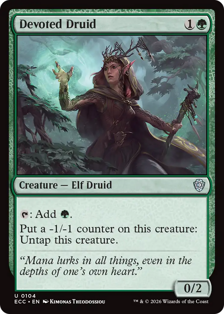 Devoted Druid [Lorwyn Eclipsed Commander] | Chromatic Games